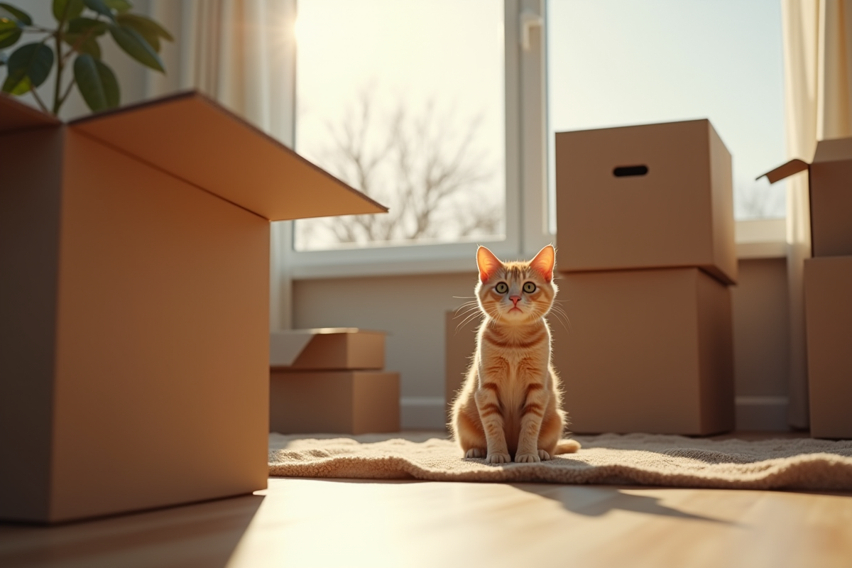 Miaulements de chat durant le déménagement : causes et solutions