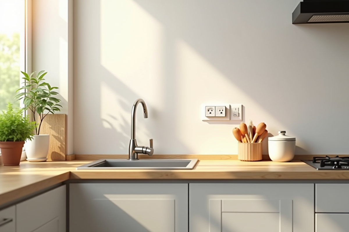 Placement optimal des prises de courant dans une cuisine