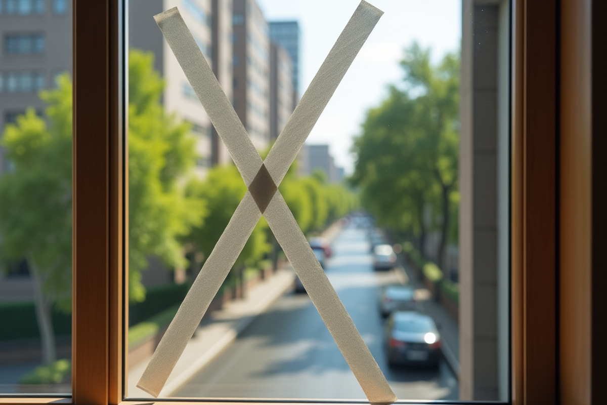 Fenêtre moderne vue de l