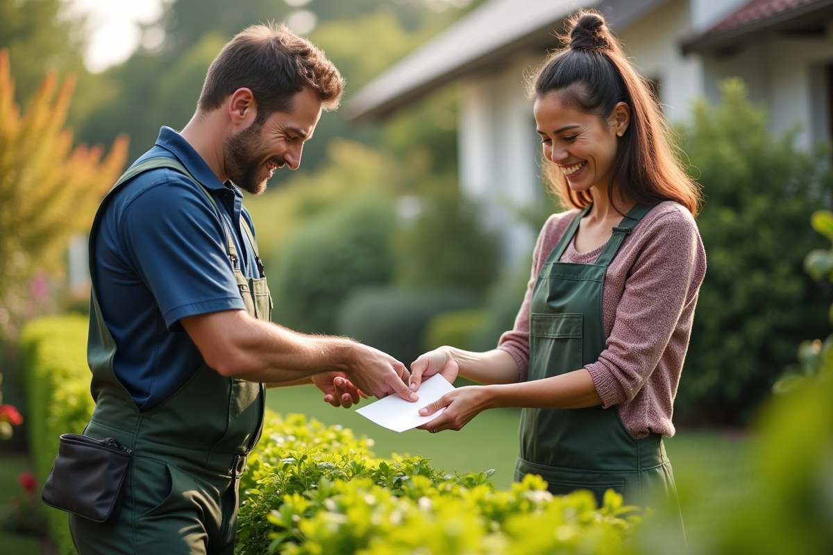 Paiement d’un paysagiste en CESU : procédures et avantages