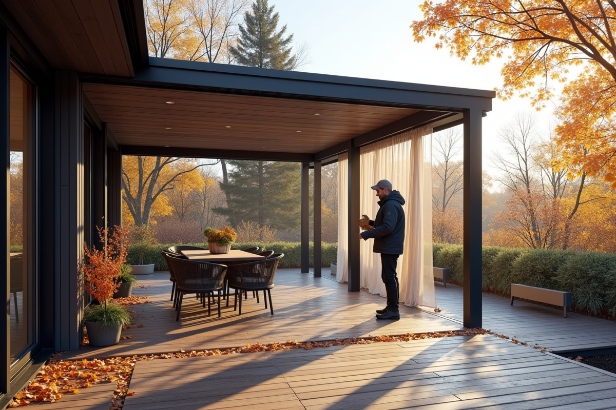 Fermeture de pergola pour l’hiver : étapes et conseils pratiques