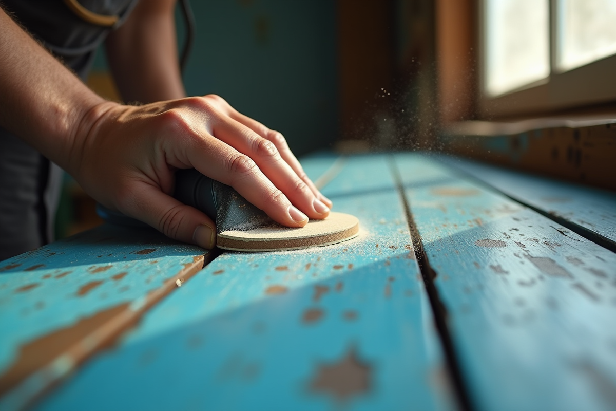 Choix du grain de ponçage pour enlever une vieille peinture